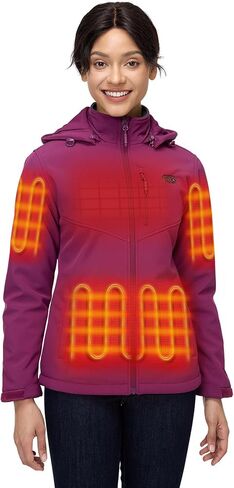 ORORO Women's Dual Control Heated Jacket with 5 Heat Zones (Pocket Heating) (Charger Not Included) in Kuwait
