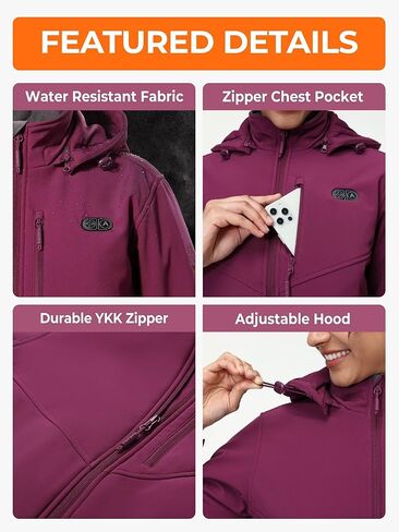 ORORO Women's Dual Control Heated Jacket with 5 Heat Zones (Pocket Heating) (Charger Not Included) in Kuwait