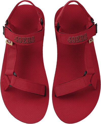 FOCO Men's NFL Team Logo Solid Strap Sandals in Saudi Arabia