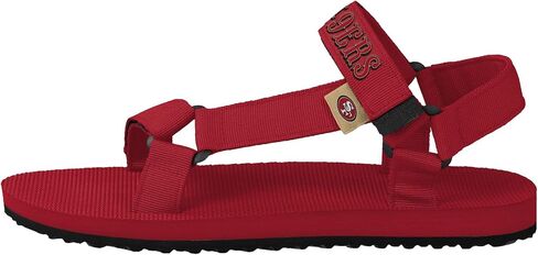 FOCO Men's NFL Team Logo Solid Strap Sandals in Saudi Arabia