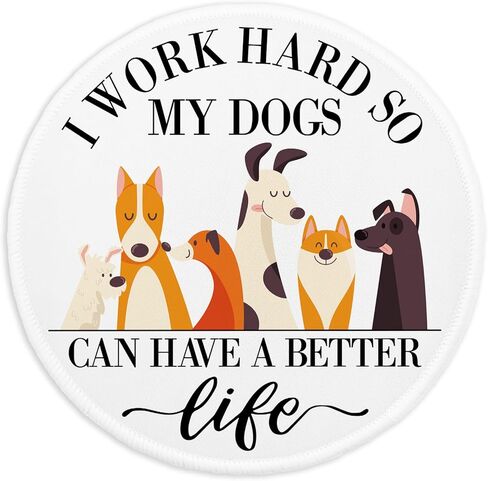 YAZMEEN Funny Rainbow Mouse Pad， Mental Health Matters Mouse Mat for Laptop Gaming Supplies，Cute Round Mousepad with Stitched Edge Non-Slip Rubber Base，Office Gift Home Office Desk Accessories in Kuwait