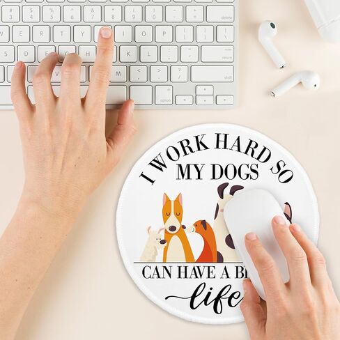 YAZMEEN Funny Rainbow Mouse Pad， Mental Health Matters Mouse Mat for Laptop Gaming Supplies，Cute Round Mousepad with Stitched Edge Non-Slip Rubber Base，Office Gift Home Office Desk Accessories in Kuwait