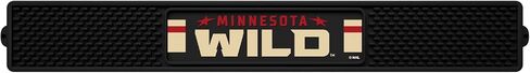 FANMATS 20507 Minnesota Wild Drink Bar Mat - 3.25in. x 24in. - Durable Dish Drying Mat, Easy Clean, Counter Mat in Saudi Arabia