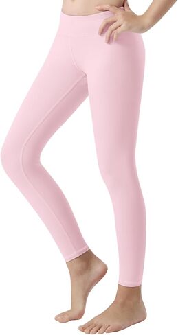 Girls Athletic Leggings High Waisted Kids Yoga Dance Pants Teen Soft Workout Running Sport Compression Tights in Saudi Arabia
