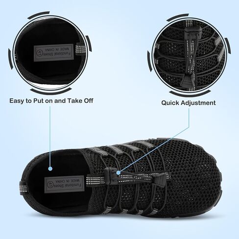 L-RUN Barefoot Water Shoes Women Mens Aqua Sock Athletic Hiking Water Sports Shoes for Swim Beach Pool Sand Diving Walking in Saudi Arabia