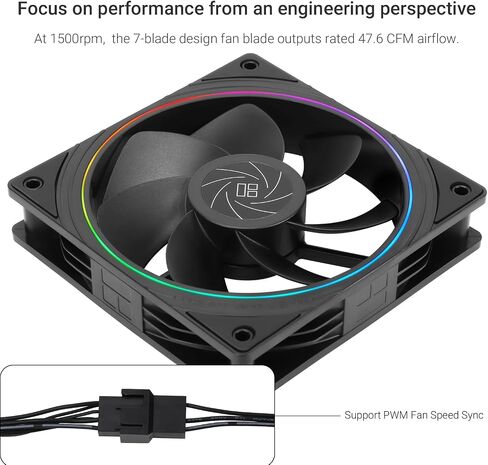 مروحة تبريد وحدة المعالجة المركزية Thermalright TL-S12R X3 مقاس 120 مم تأتي مع إضاءة ARGB، ومروحة تبريد وحدة المعالجة المركزية بسرعة 1500 دورة في الدقيقة، ومروحة كمبيوتر سوداء PWM صامتة، مجموعة من المراوح in Saudi Arabia