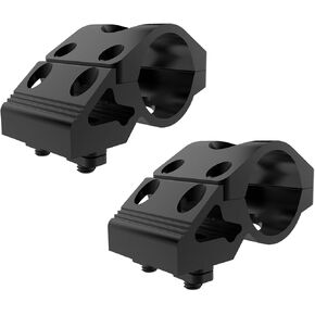 Feyachi M Lock Offset Flashlight Mount Ring for 1 inch Diameter Flashlights 2 Pack