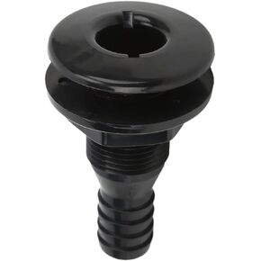 من خلال تركيب الهيكل للقوارب، 3/4 بوصة من خلال تركيب الهيكل، تركيب موصل من بلاستيك ABS من خلال الهيكل، ملحق منفذ تصريف خرطوم اقتران لليخوت والقوارب والبحرية (أسود) in Kuwait