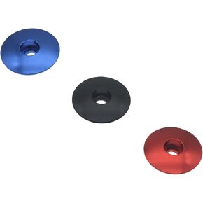 3 PCS Bike Stem Cap Aluminum Alloy Bicycle Headset Top Cover for Mountain Bike 28.6 MM Front Fork Top Cap