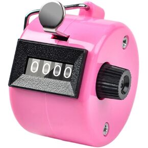 Hand Tally Counter 4 Digit Number Dual Clicker Golf Handy Counter Compact Hand Metal Tally Clicker,Clicker Counter with Display Size Portable Mechanical for Sports,Click Counter Counters