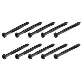 METALLIXITY Hex Lag Screws (1/4" x 2-1/2") 25Pcs, Carbon Steel Phillips Self-Tapping Wood Bolts - for Household Applications