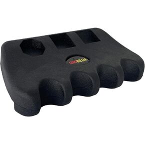 Billiard cue stick holder (Black, 4-Cue), 4-Cue Portable pool cue holder, Weighted and durable billiard cue holder, Pool stick holder