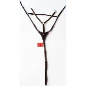 Challenger Horse English Leather Leather Riding Tack Fancy Aristing Brown Preshplate 803931CKP