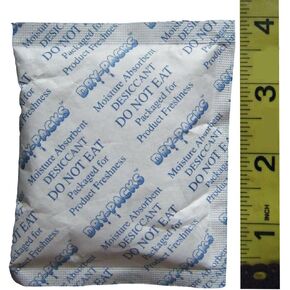 Dry-Packs 28GR. Silica Gel in Tyvek Rechargeable Dehumidifier - 40PK