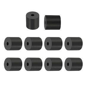 PATIKIL Multi Purpose Rubber Spacer, 10Pcs 6mm ID x 25mm OD x 25mm T Neoprene Round Anti-Vibration Isolation Pads Isolator Rubber Bushings Spacer Washer for HVAC Bolts Car Accessories