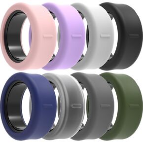 واقي سيليكون ناعم من Chofit لغطاء Oura الدائري، متوافق مع Oura Ring 4&oura Gen3، 8 عبوات حافظة مرنة مرنة للنساء والرجال (8 عبوات، S(5/6/7/8/9))