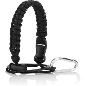 Accmor Paracord Water Bottle Handle for 12oz to 64oz Older Version Wide Mouth Hydro Flask, Bottles Accessories Paracord Strap Carrier Assembled with Safety Ring and Carabiner for Hiking