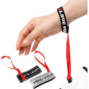 2 Pairs Ski Glove Leashes, Ski Gloves Elastic Wrist Leash Handcuffs,Perfect Mountaineering & Ski Accessories for Hanging Glove, Women