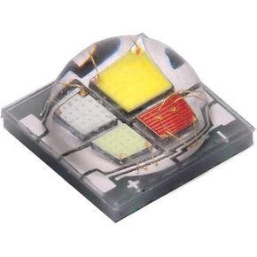 10Pcs 12W RGBW 5050 SMD LED Red Green Blue White 4in1 Ceramic Substrate High Power LED Chip for Led Replacement Original for DIY Lighting Project