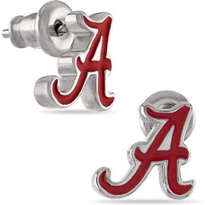 Stone Armory Alabama Stud Earrings - University of Alabama Logo Earrings - Hypoallergenic for Sensitive Ears - Alabama Crimson Tide Gifts for Women