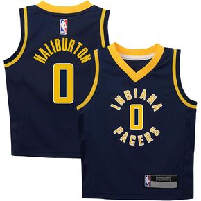 Tyrese Haliburton Indiana Pacers NBA Kids 4-7 Navy Icon Edition Player Jersey