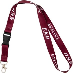 Desert Cactus Eastern Kentucky University Lanyard EKU Colonels Car Keys ID Badge Holder Keychain Detachable Breakaway Snap Buckle (Red)
