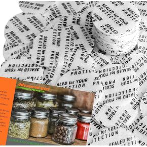 Pressure Sensitive Torque Activated Seals Cap Liners - 43mm (1.69") -30 PCS -Made in USA- for Glass & Plastic Bottles & Containers - No Induction Sealer Needed - Black (30)