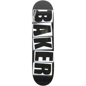 Baker Skateboard Deck(Black/White Logo,8.25")