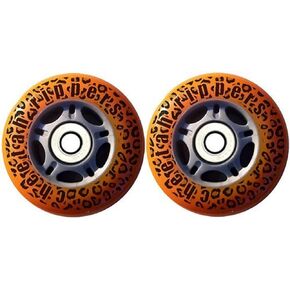 Cheetah Wheels for Ripstik Wave Board ABEC 9, 76mm, Orange