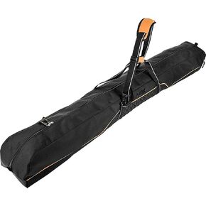 Swix Single Ski Cam Black Ski Bag - Padded & Durable Ski Case - Carrying Storage Bag for 1 Pair of Skis & 1 Pair of Poles