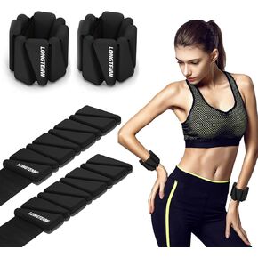 Adjustable Silicone Wrist & Ankle Weights Customizable Fitness Bands for Yoga, Pilates, Running, and Strength Training Detachable Design, Comfortable Eco-Friendly Material, Stylish in Macaron Colors