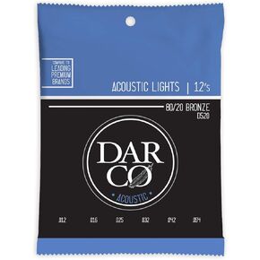 Darco Acoustic Strings, 80/20, 6 String, Light