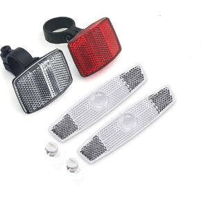 Bicycle Reflectors White Kit