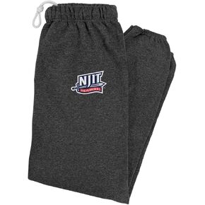 LOGOVISION Mens Jogger Sweatpants Collegiate School Logo Charcoal Heather Collection