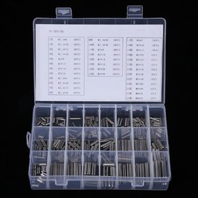 280Pcs Slotted Spring Pin Assortment Kit Stainless Kitpinsmetric Roll Pin Roll Pins Assortment Roll Pins SAE Assortment Metric Roll