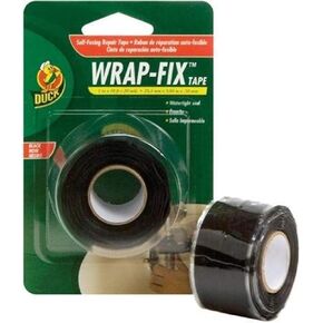 Duck Brand Wrap-Fix Repair Tape, 1-Inch by 10 Feet, Single Roll, Black (442055)