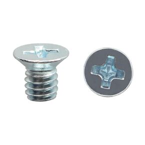 9000703 Machine Screws, Flat Head, Phillips Drive, #8-32 X 1/4 in., Zinc Plated Steel (120 Pack)