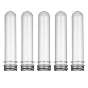 Leadigol 30ml Clear Plastic Test Tubes 25pcs Plastic Test Tubes with Screw Caps, Tubes for Candy and Beads Storage Scientific Experiments Tubes