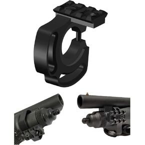 Gotical Shotgun Light Laser Mount with 3 Slot Picatinny Rail, Compatible for Mossberg 590 Shockwave 12 Ga, Side Sling Slot Provides Left, Right, 6 O'clock Positions of Sling Durable