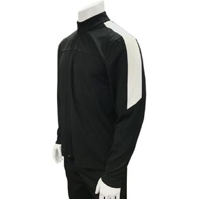Smitty | BKS-234 | College Approved Men's Basketball Referee Jacket Black White Poly/Spandex | Collegiate Official