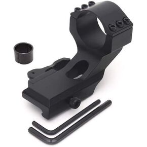 Heavy Duty 30mm High Single Ring Cantilever Rail Flashlight/Red Dot/Laser/Scope Mount Optic Mount QD 30mm Ring/1" Inserts Single Ring