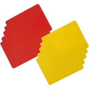 10Pcs Red and Yellow Referee Card Set Sports Soccer Referee Warning Cards for Football Soccer Coach and Referee Gear