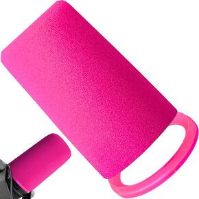 SM7b Pop Filter for Shuer SM7B, SM7dB, MV7, MV7X Accoustic Foam Windscreen with Retaining Seal - RK345 Colored Replacement (Pink)