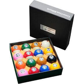 Billiard Balls Set, Deluxe 2-1/4" Regulation Size Billiard Pool Balls, Complete 16 Table Pool Balls Set (Several Grade Available)