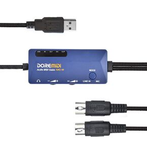 Audio MIDI Cable USB AMC-10 Converter That has Both Sound Card and MIDI Functions (AMC-10)