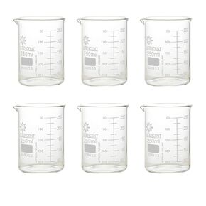Sciencent Glass Beaker Sets (250mlX6)