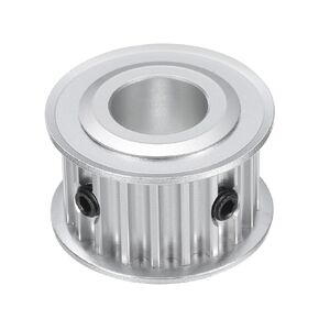 uxcell 5M-20T-1/2B Timing Belt Pulley 1/2" Bore, 20 Teeth Aluminum Alloy Synchronous Wheel with Keyway, Pitch 5mm Tooth for 15mm Width Belt