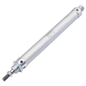 Baomain Mini Air Cylinder MAL 16 X 125 Single Male Thread Rod Dual Action 16 Bore 125 Stroke