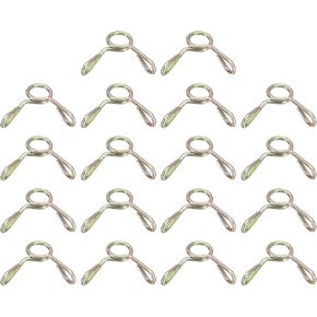 uxcell Fuel Line Hose Clips, 30Pcs 11mm ID 12.3mm Max. ID 65Mn Steel Water Pipe Air Tubing Spring Hose Clamps for Motorcycle Scooter ATV