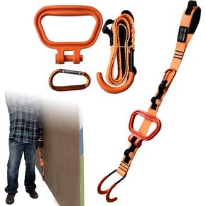 MULTUS Sheetrock Plywood Panel Lift Carry Straps - 140 lb Capacity | Ergonomic Handle and Padded Loop Strap for Safer Lifting | Versatile Moving Strap for Furniture sheetrock Plywood Doors